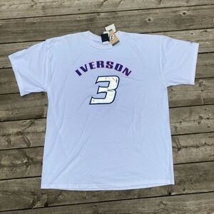 BNWT Vintage 2001 Reebok X Allen Iverson I3 Limited Edition T Shirt XL White